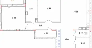 Квартира 3 комнаты в Минск, Беларусь