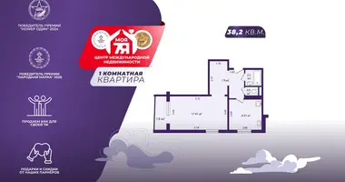 1 room apartment in Minsk, Belarus