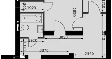 2 room apartment in Aprelevka, Russia