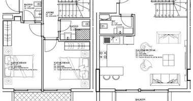 3 room apartment in Gazipasa, Turkey