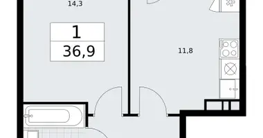 Квартира 1 комната в район Внуково, Россия