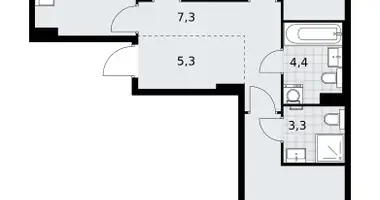 3 room apartment in Kommunarka, Russia