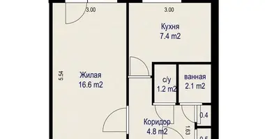 Квартира 1 комната в Минск, Беларусь