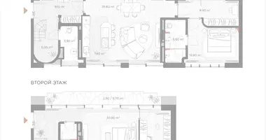 Apartamento 2 habitaciones en Moscú, Rusia
