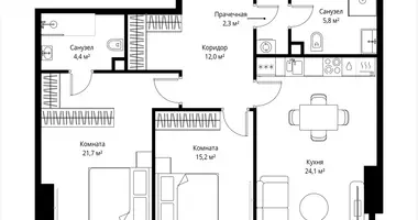 Квартира 2 комнаты в Москва, Россия