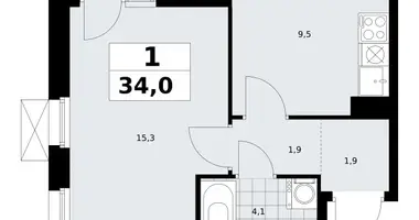 Appartement 1 chambre dans Kommunarka, Russie