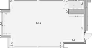 Oficina 91 m² en Moscú, Rusia