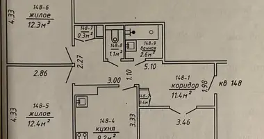 3 room apartment in Brest, Belarus