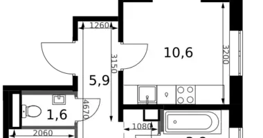 Wohnung 3 zimmer in Leninsky District, Russland