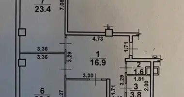 Apartamento 3 habitaciones en Odesa, Ucrania