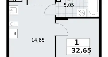 Apartamento 1 habitación en Lagolovskoe selskoe poselenie, Rusia