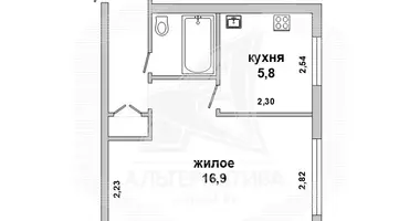 Apartamento 1 habitación en Brest, Belarús