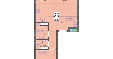 2 room apartment in Minsk, Belarus