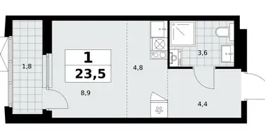 Wohnung 1 zimmer in Kommunarka, Russland