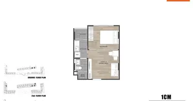Wohnung 1 Schlafzimmer in Pa Tong, Thailand