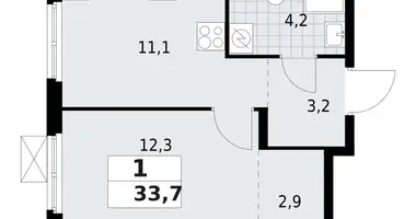 Appartement 1 chambre dans Vsevolozhsk, Russie
