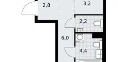 Appartement 2 chambres dans Kommunarka, Russie