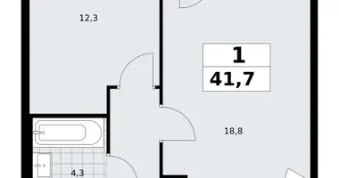 Квартира 1 комната в район Троицк, Россия