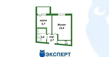 Mieszkanie 1 pokój w Żdanowicze, Białoruś