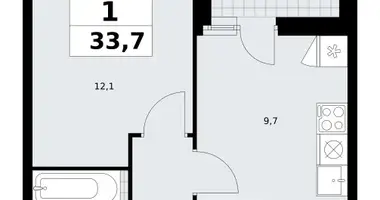 Apartamento 1 habitación en Kommunarka, Rusia