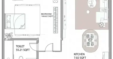 Appartement 1 chambre dans Ajman, Émirats arabes unis