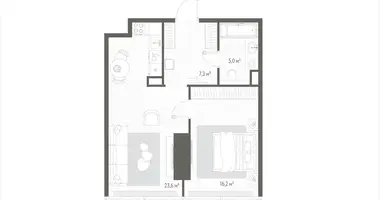 Wohnung 1 zimmer in Russland