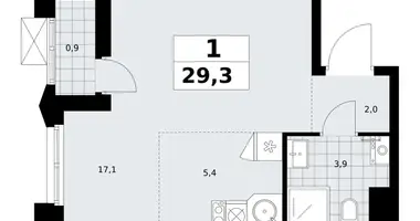 Apartamento 1 habitación en Troitsk, Rusia