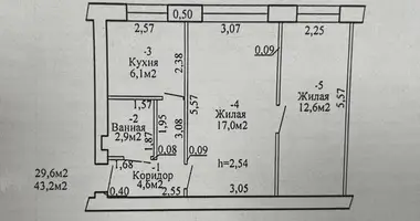 Mieszkanie 2 pokoi w Homel, Białoruś