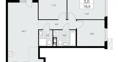 Квартира 3 комнаты в Красное Село, Россия