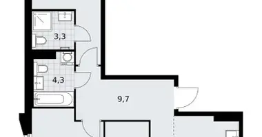 Квартира 3 комнаты в район Троицк, Россия