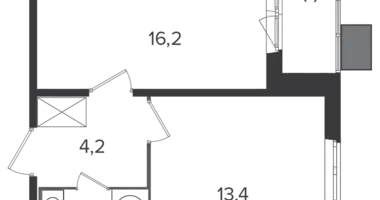 Apartamento 1 habitación en Leninsky District, Rusia