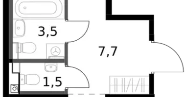 2 room apartment in Leninsky District, Russia