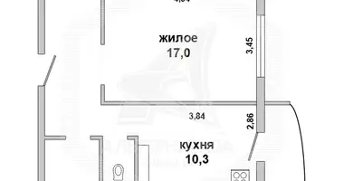 1 room apartment in Muchaviecki sielski Saviet, Belarus