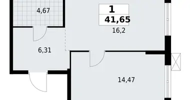 Mieszkanie 1 pokój w Lagolovskoe selskoe poselenie, Rosja