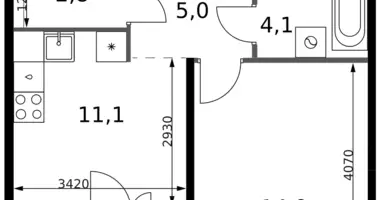 Apartamento 1 habitación en Leninsky District, Rusia