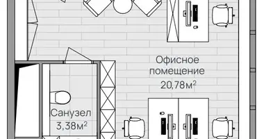 Pomieszczenie biurowe 24 m² w Lubiercy, Rosja
