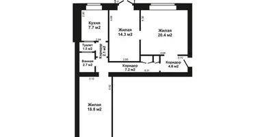 Квартира 3 комнаты в Минск, Беларусь