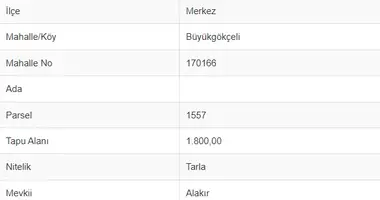 Участок земли в Buyuk Gokceli, Турция