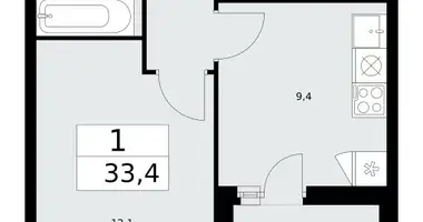 Mieszkanie 1 pokój w Kommunarka, Rosja