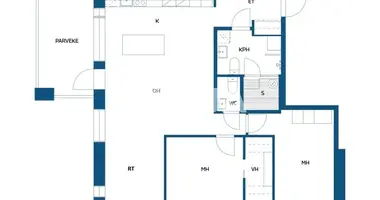 Квартира 3 комнаты в Tampere sub region, Финляндия