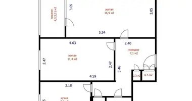 Appartement 2 chambres dans Minsk, Bélarus