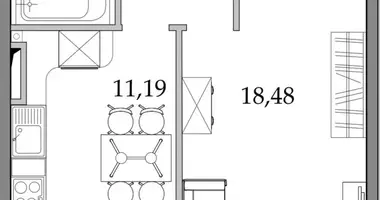 Apartamento 1 habitación en Odesa, Ucrania