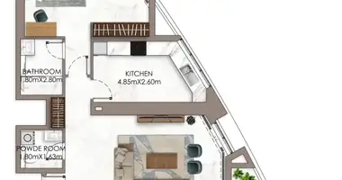 Appartement 2 chambres dans Ajman, Émirats arabes unis