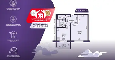 1 room apartment in Fanipal, Belarus