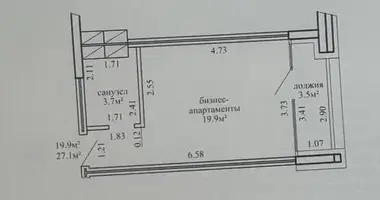 Wohnung 1 zimmer in Minsk, Belarus