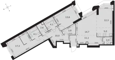 Appartement 3 chambres dans Moscou, Russie