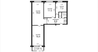Квартира 3 комнаты в Минск, Беларусь