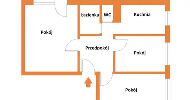 Wohnung 3 zimmer in Lodz, Polen