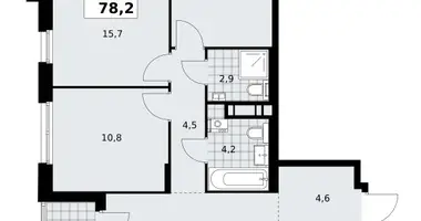 3 room apartment in Kommunarka, Russia