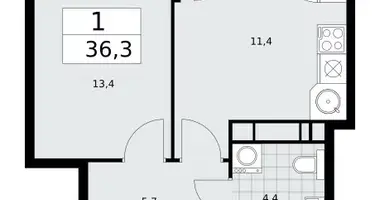 Wohnung 1 zimmer in Kommunarka, Russland